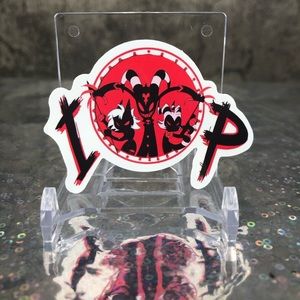 1 Helluvaboss Sticker IMP Logo with Blitzo, Moxxie and Millie✨